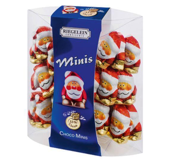 Riegelein Mini Solid Milk Chocolate Santa 33% Cocoa