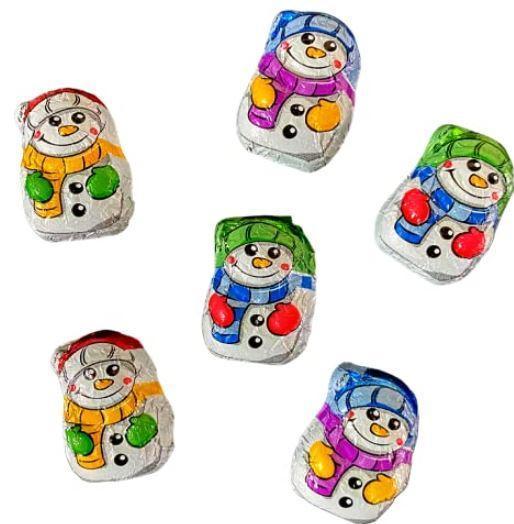 Riegelein Mini Solid Snowmen 33% Milk Chocolate