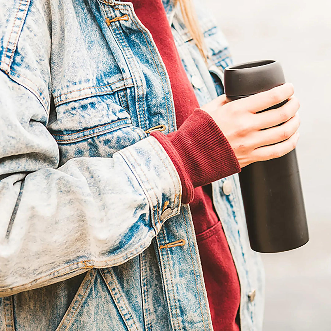 Roam Powder Coated Travel Mug | Black