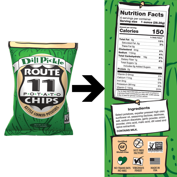 Route 11 Dill Pickle Potato Chips