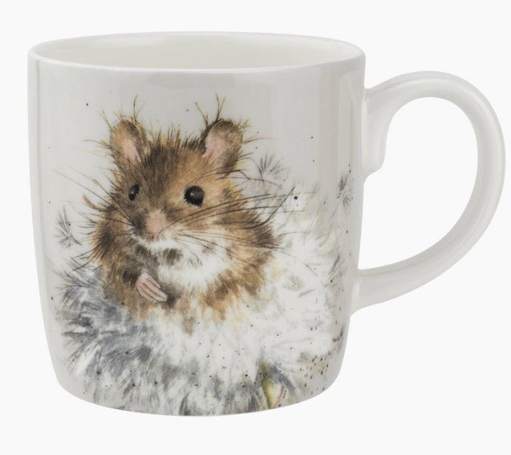 Royal Worcester Wrendale Designs Bone China Mug | Dandelion and Mouse Mug