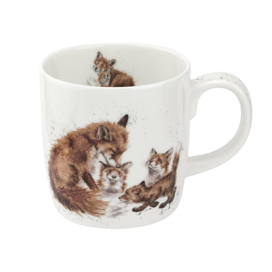 Royal Worcester Wrendale Designs Bone China Mug | Fox Bedtime Kiss