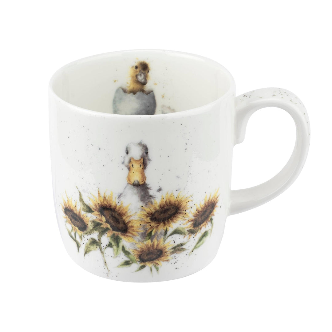 Royal Worcester Wrendale Designs Bone China Mug | Sunshine Duck