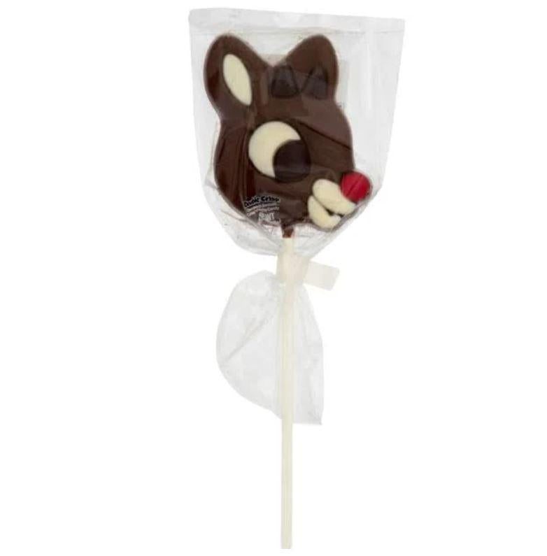 Rudolph Big Chocolate Lollipop