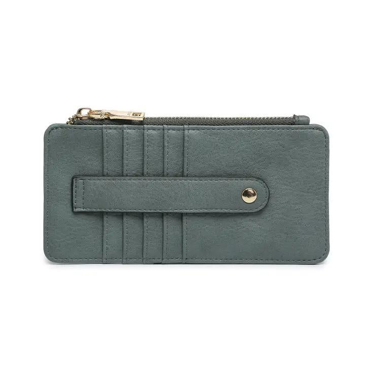 Sage Slim Card Holder Wallet | Dark Teal