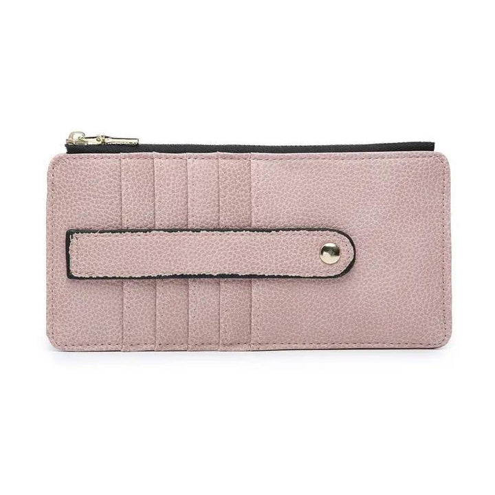 Sage Slim Card Holder Wallet | Light Pink