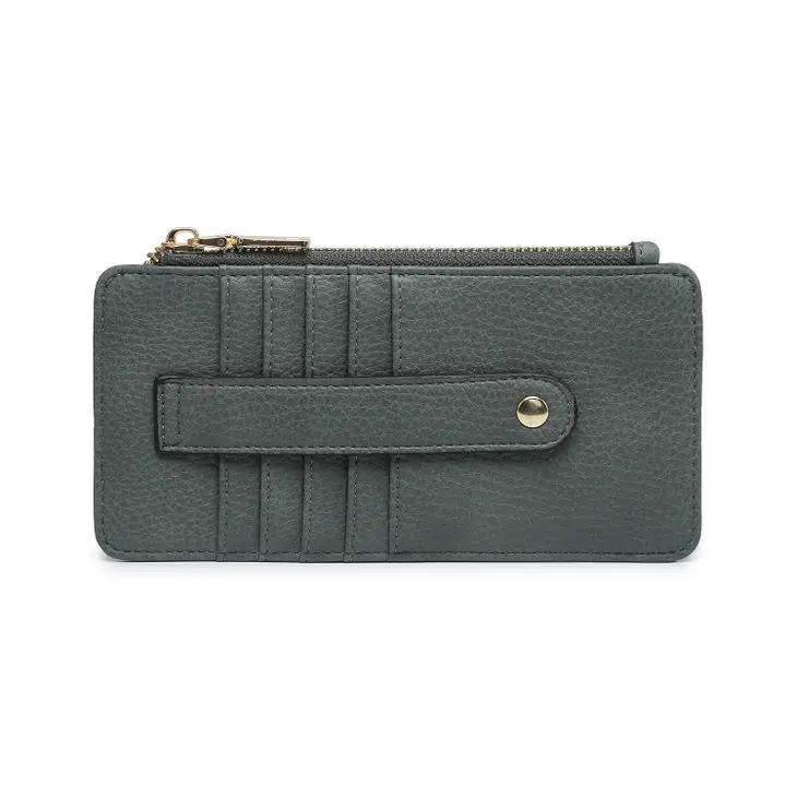 Sage Slim Card Holder Wallet | Slate