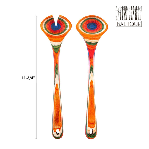 Salad Servers Marrakesh Birched Wood Collection