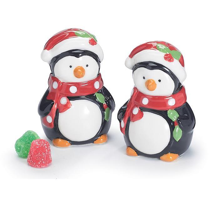 Salt & Pepper Shaker Set | Festive Penguin
