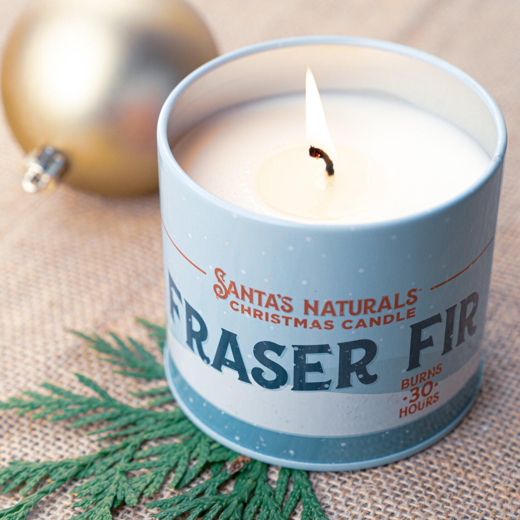 Santa's Naturals Fraser Fir Candle Tin