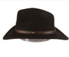 Scala San Antonio Black Wool Felt Outback Hat