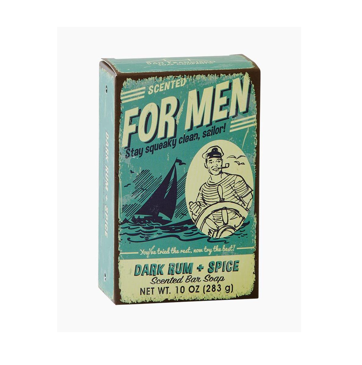 Scented Bar Soap for Men | Dark Rum & Spice