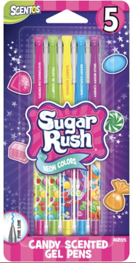 Scented Sugar Rush Gel Pens - 5pk