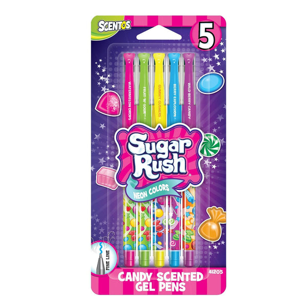 Scented Sugar Rush Gel Pens - 5pk