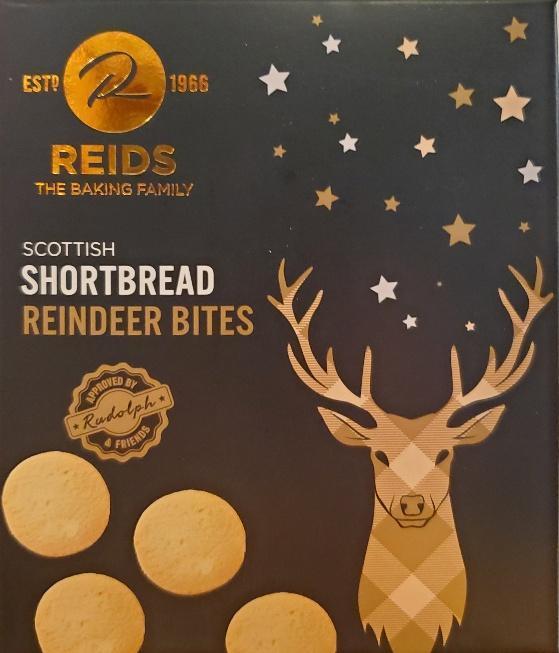 Scottish Shortbread Reindeer Bite Cookies