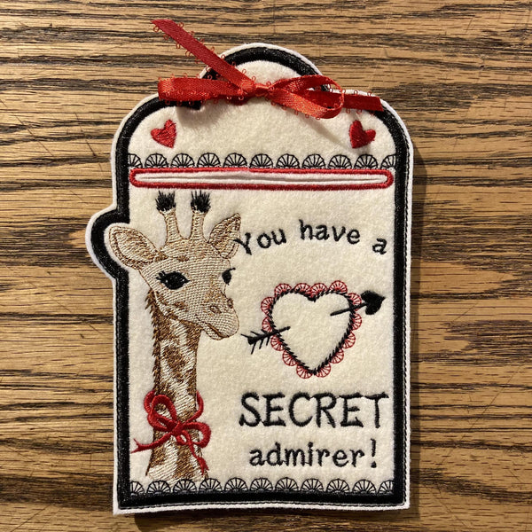 Valentine Treat Holder Bag Secret Admirer