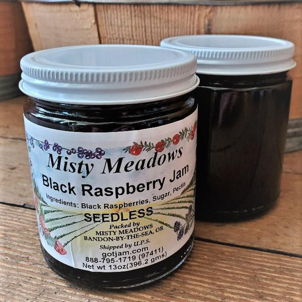 Misty Meadows Small Batch Rare Fruit Jams Seedless Black Raspberry Jam