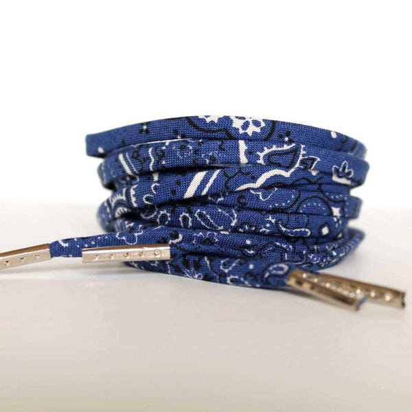 Shoelaces Blue Bandana