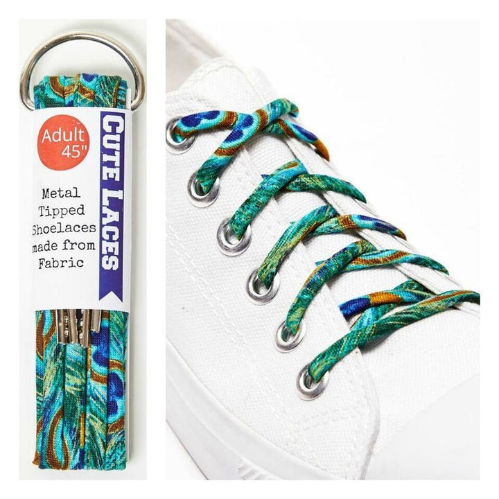 Shoelaces | Peacock Feathers