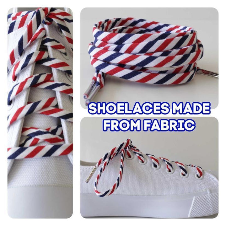 Shoelaces Red White and Blue