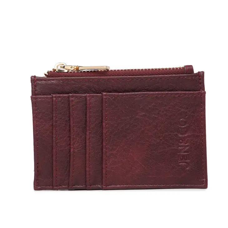 Sia Card Holder Wallet | Plum
