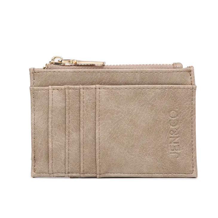 Sia Card Holder Wallet | Stone