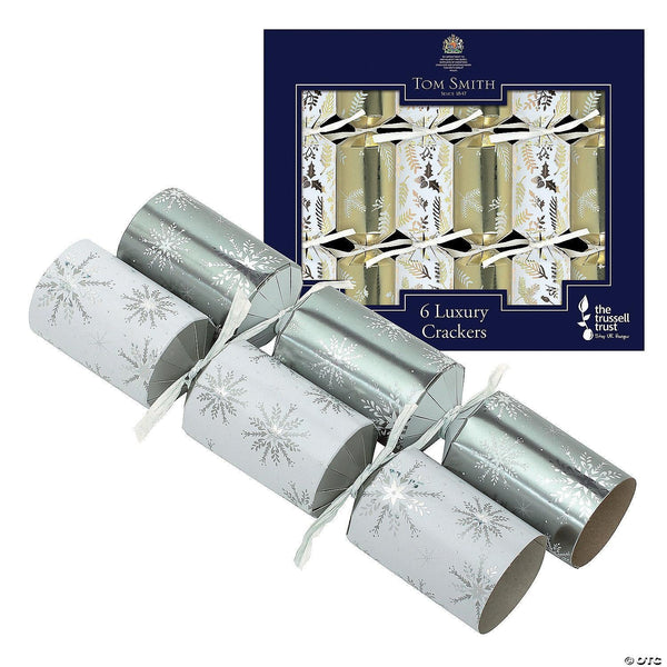 Tom Smith Luxury Christmas Crackers | Tree Silver