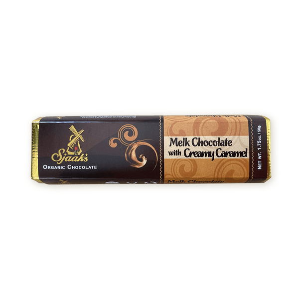 Sjaak's Organic Vegan Melk Chocolate Bar  with Creamy Caramel
