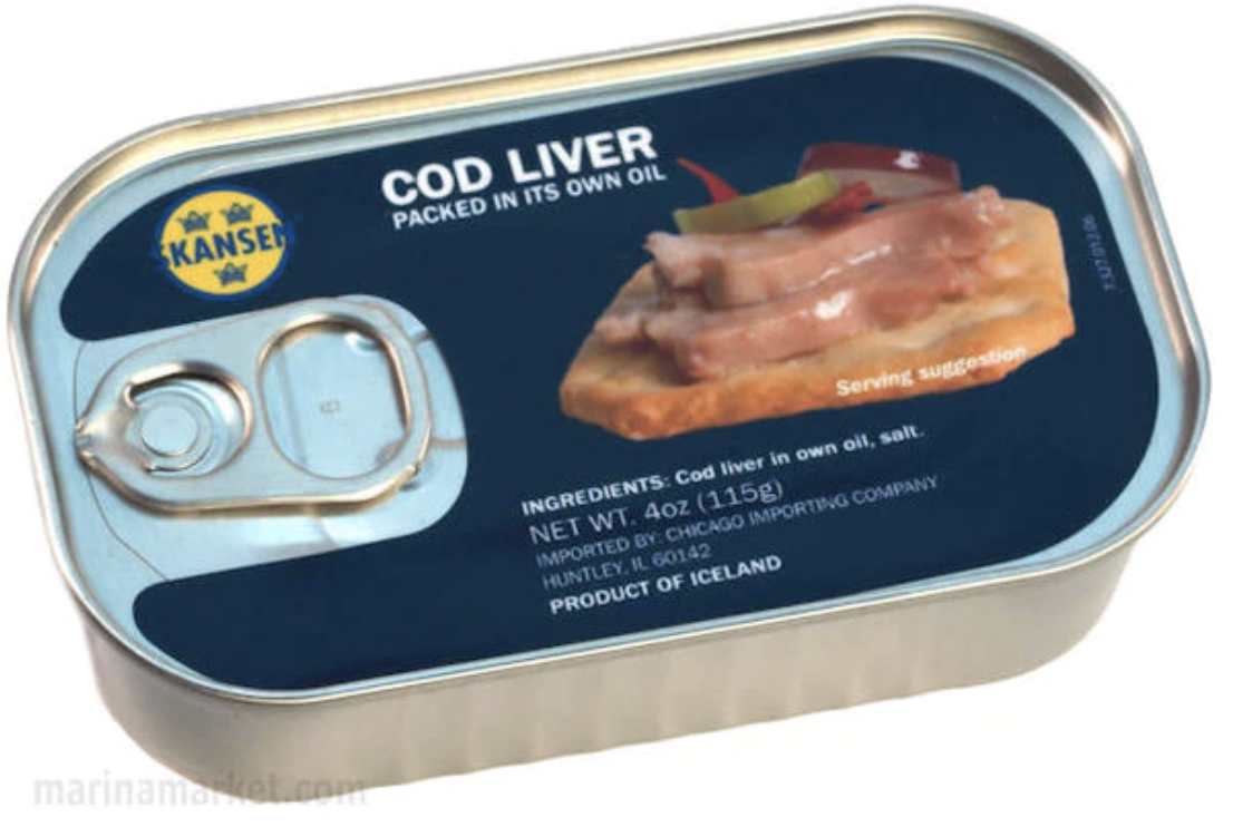 Skansen Cod Liver Packed in Own Oil From Iceland