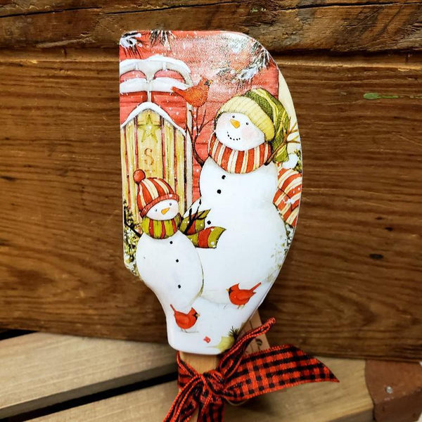 Christmas Spatulas Sledding Snowmen