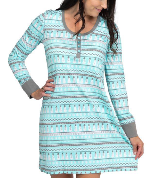 Sleep Nightshirt Nordic Snowman