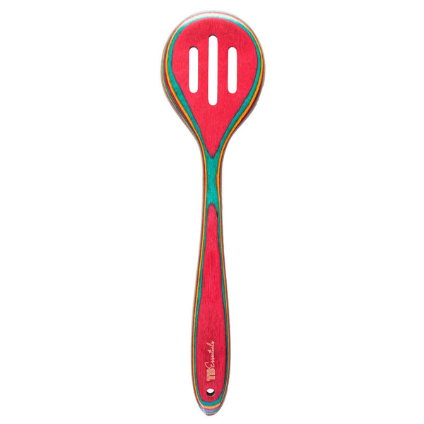 Slotted Spoon Colorful Wooden Totally Bamboo Essentials