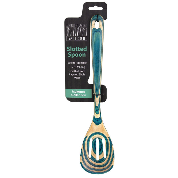 Slotted Spoon Mykonos Birched Wood Collection