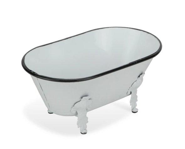 Metal Bath Tub White Small