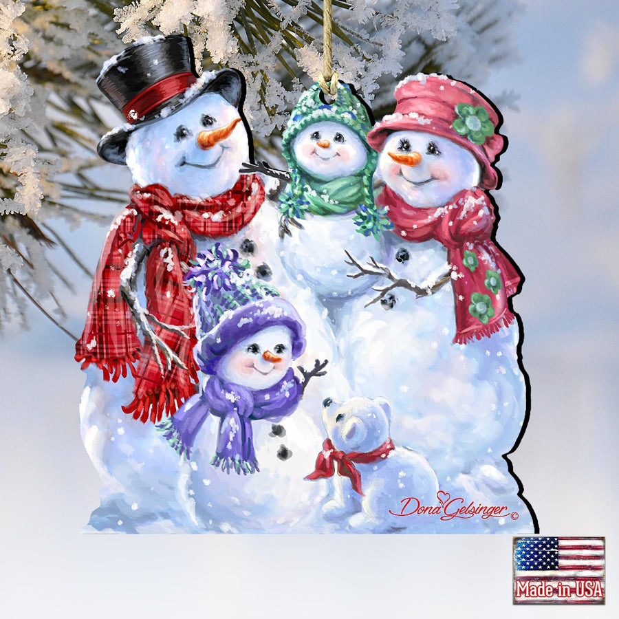 Snowflake Family Keepsake Decorative Christmas Ornament