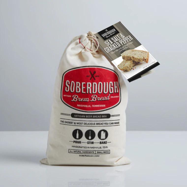 SOBERDOUGH Artisan Brew Bread Mix | Sea Salt & Cracked Pepper