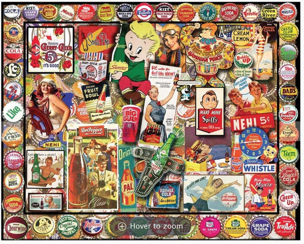 Soda Pop 1000 Piece Jigsaw Puzzle by White Mountain Puzzles