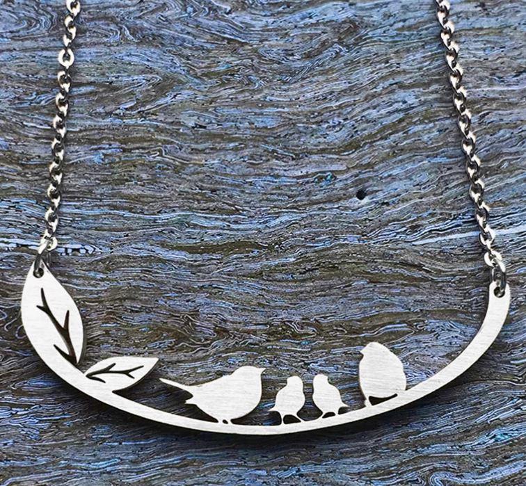 Songbird Family of 4 Necklace