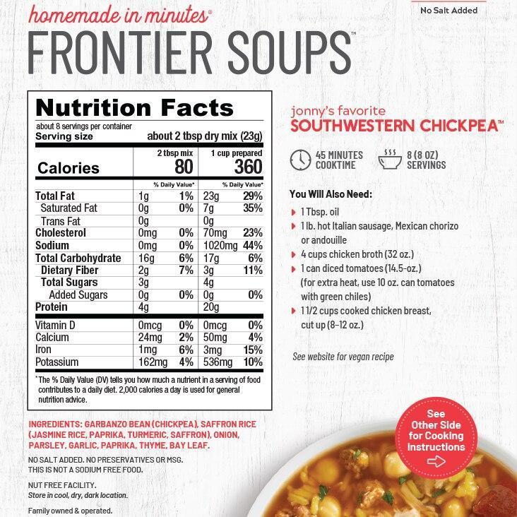 Southwestern Chickpea Soup Mix Anderson House Homemade in Minutes