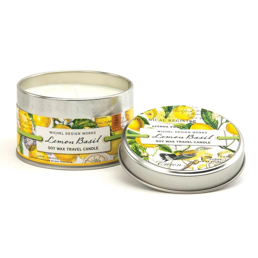 Soy Wax Travel Candle | Lemon Basil