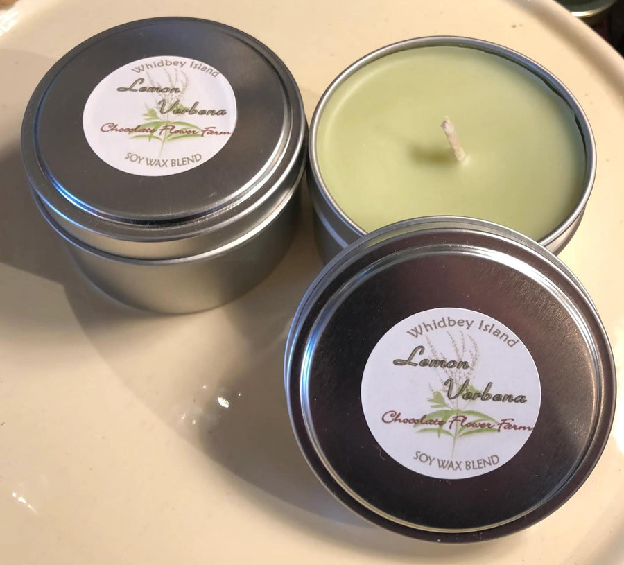 Soy Wax Travel Tin Candle | Lemon Verbana
