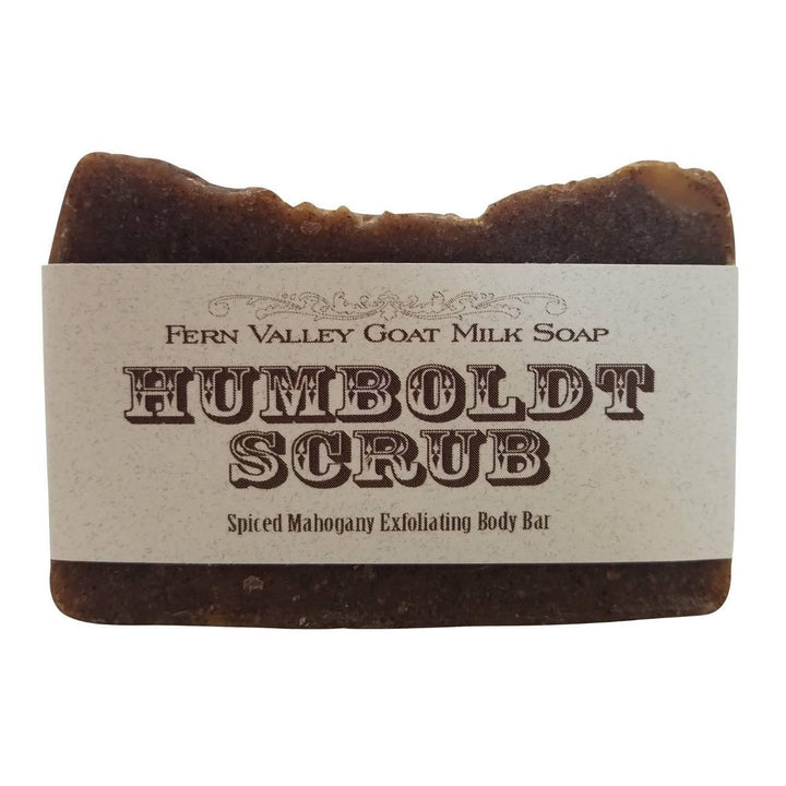 Humboldt Hands Scrub Exfoliating Goat Milk Body Bar Spiced Mahogany