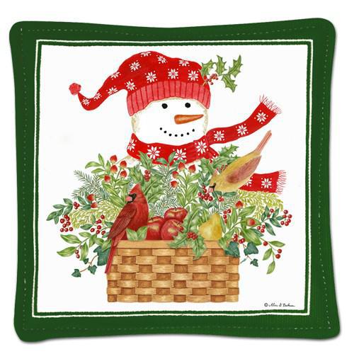 Spiced Mug Mat | Snowman & Basket