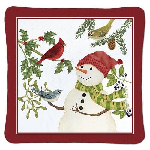 Spiced Mug Mat | Snowman & Cardinal