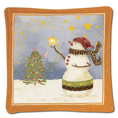 Spiced Mug Mat | Snowman's Starry Night