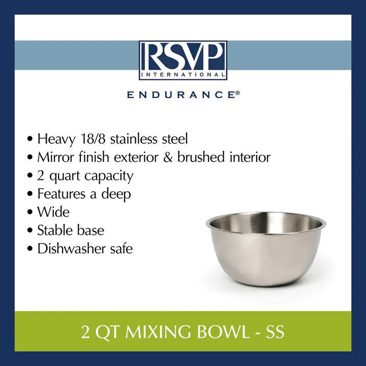 Stainless Steel Mixing Bowl | 2 Quart