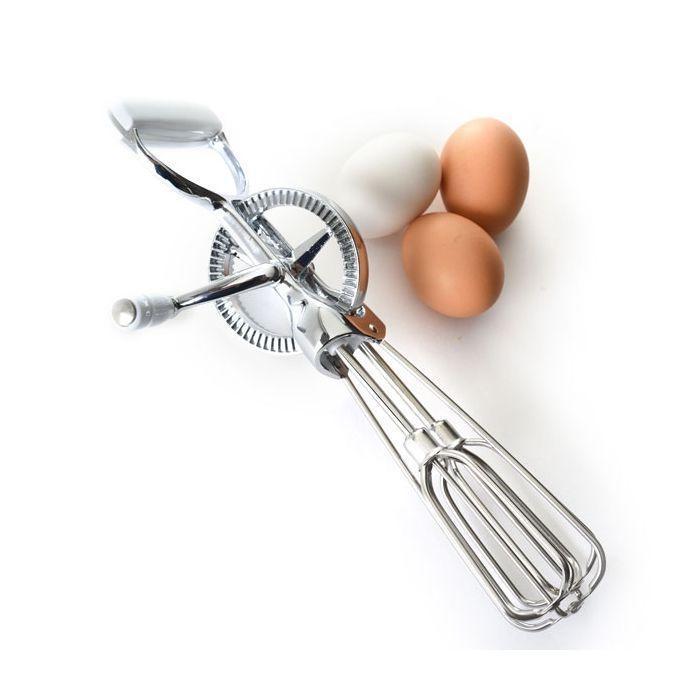 Stainless Steel Egg Beater, Hand Push Rotary Egg Beater, Multi