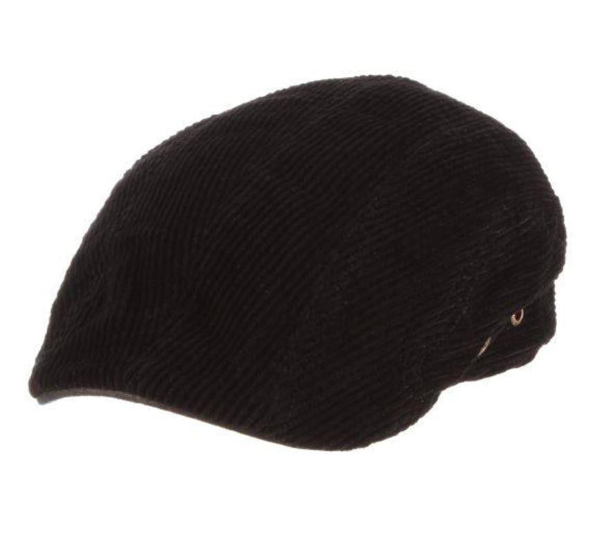 Stetson Corduroy Cotton Ivy Cap | Meter Black