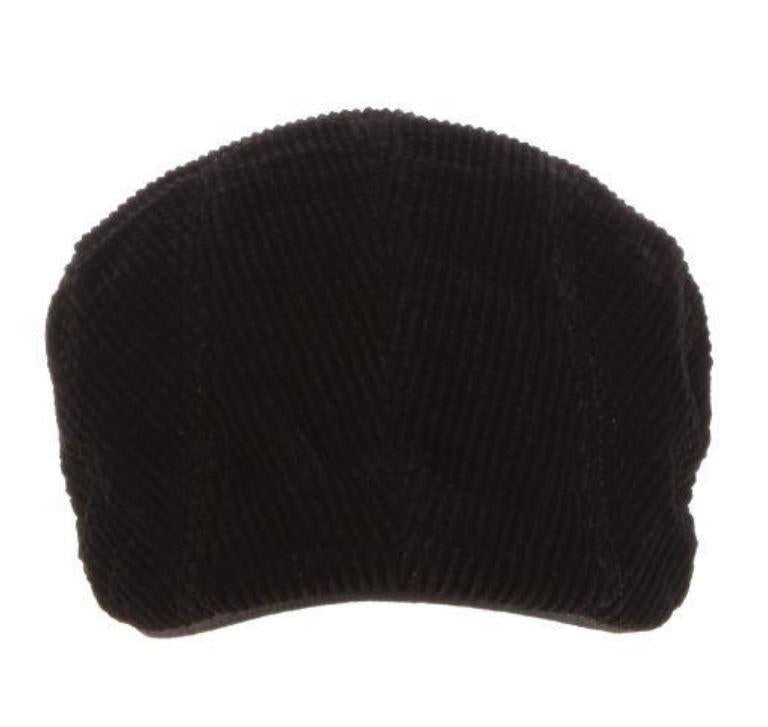 Stetson Corduroy Cotton Ivy Cap | Meter Black