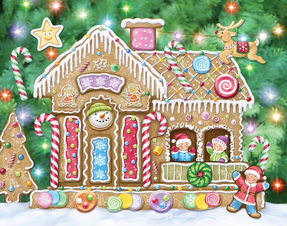 Sticker Advent Calendar | Gingerbread House